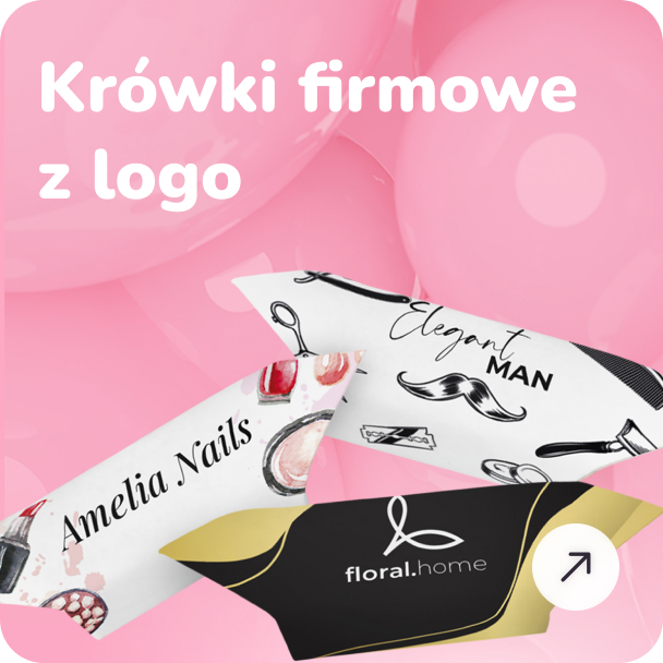 Krówki firmowe z logo