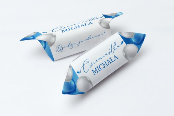Krówki na osiemnastkę 1kg - wzór 4