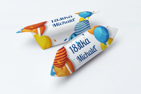 Krówki na osiemnastkę 1kg - wzór 8