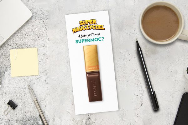 Czekoladka Merci - Prezent na Dzień Nauczyciela - Supermoce 1