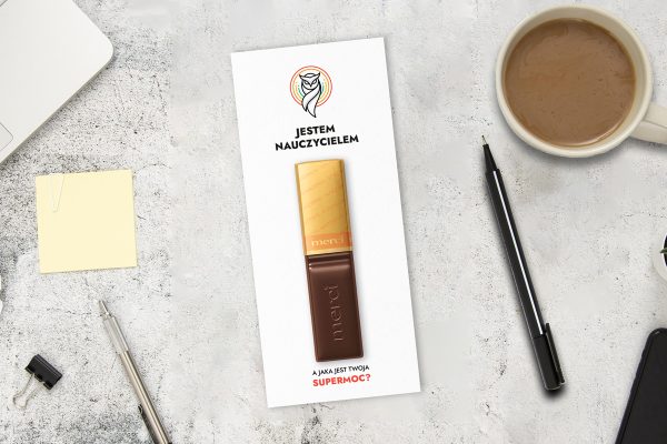 Czekoladka Merci - Prezent na Dzień Nauczyciela - Supermoce 2