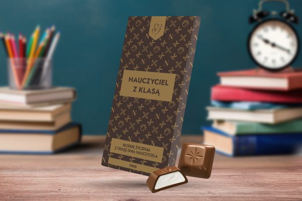 Czekolada - Prezent na Dzień Nauczyciela - Nauczyciel z klasą