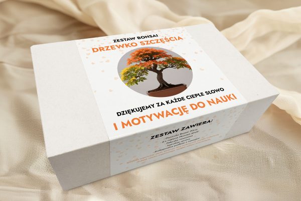 Drzewko szczęścia - Prezent z okazji Dnia Nauczyciela - Zestaw Bonsai - Płomień Afryki