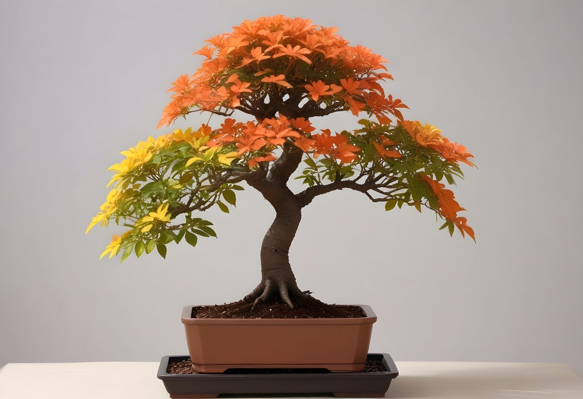Drzewko szczęścia - Prezent z okazji Dnia Nauczyciela - Zestaw Bonsai - Płomień Afryki