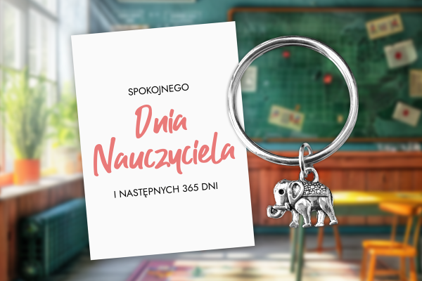 Breloczek - Prezent na Dzień Nauczyciela - Wzór 1 - Dziś nie pytam