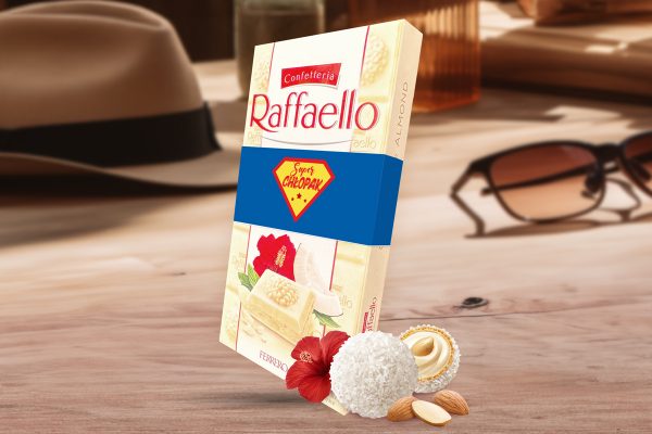 Czekolada Rafaello - Prezent na Dzień Chłopaka - Wzór 2 - Super Chłopak