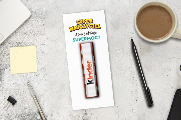 Czekoladka Kinder - Prezent na Dzień Nauczyciela - Supermoce 1