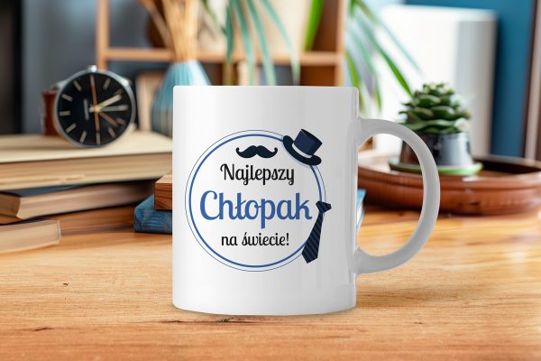 Kubek - Prezent na Dzień Chłopaka - Wzór 3 - Najlepszy chłopak