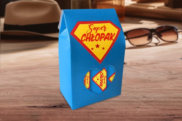 6 Krówek w pudełeczku - Prezent na Dzień Chłopaka - Wzór 2 - Super chłopak