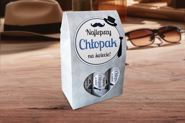 6 Krówek w pudełeczku - Prezent na Dzień Chłopaka - Wzór 3 - Najlepszy chłopak