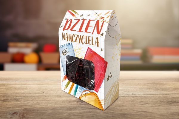 Herbata w pudełeczku - Prezent na Dzień Nauczyciela - Wzór 2 - Dzień Nauczyciela