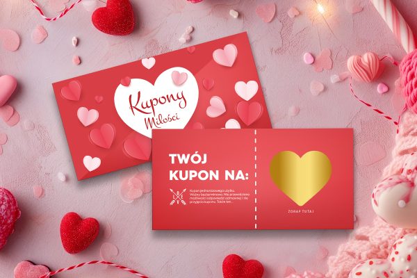Kupony miłości - Zdrapki - Prezent na Dzień Chłopaka - Klasyczne