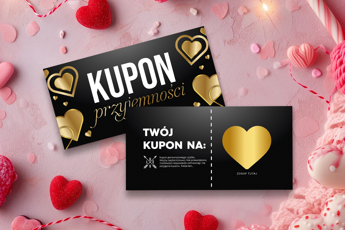 Kupony miłości - Zdrapki - Prezent na Dzień Chłopaka - Niegrzeczne