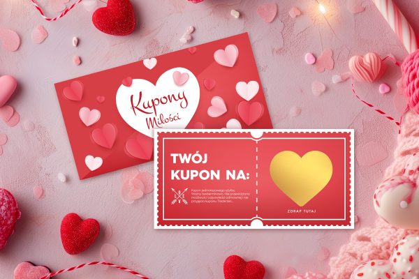 Kupony miłości - Zdrapki - Prezent na Dzień Chłopaka - Klasyczne