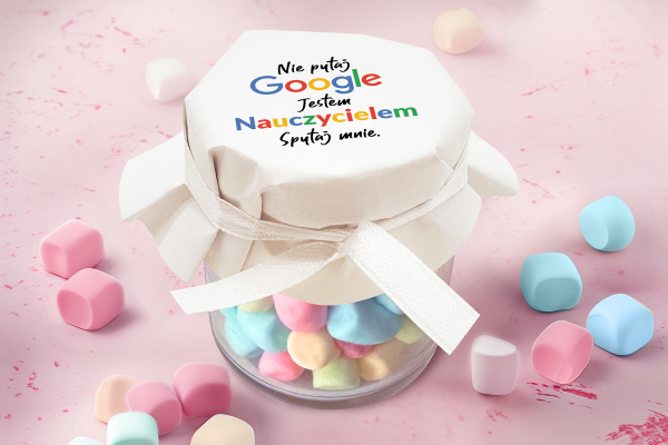 Pianki w słoiczku - Prezent na Dzień Nauczyciela - Wzór 2 - Nie pytaj Google