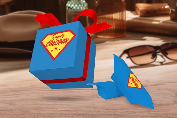 Krówki w pudełeczku - Prezent na Dzień Chłopaka - Wzór 2 - Super chłopak