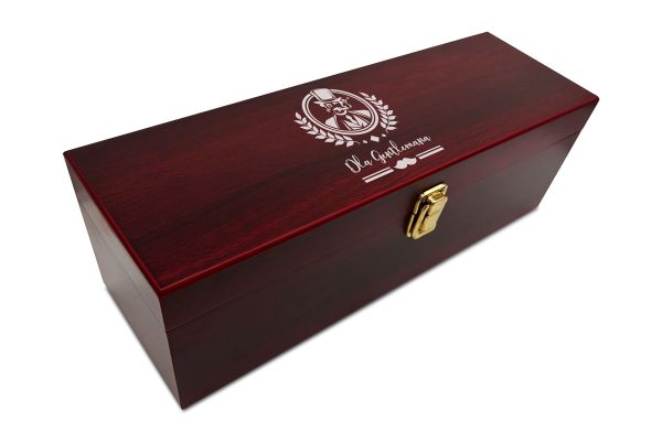 Zestaw do Wina - Ciemny - Prezent na Dzień Chłopaka - Wzór 1 - Dla Gentlemana