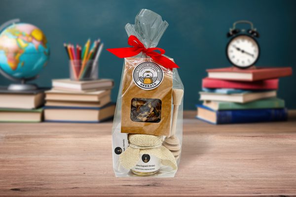 Zestaw Prezentowy Mini 2 na Dzień Nauczyciela - Herbata, Miód, Krówka - Kaganek Oświaty