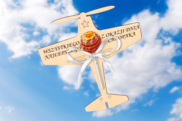 Samolot z lizakiem - Prezent na Dzień Chłopaka