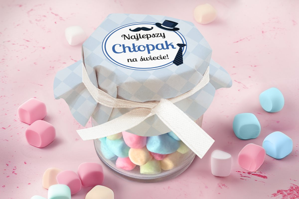 Pianki w słoiczku - Prezent na Dzień Chłopaka - Wzór 3 - Najlepszy Chłopak