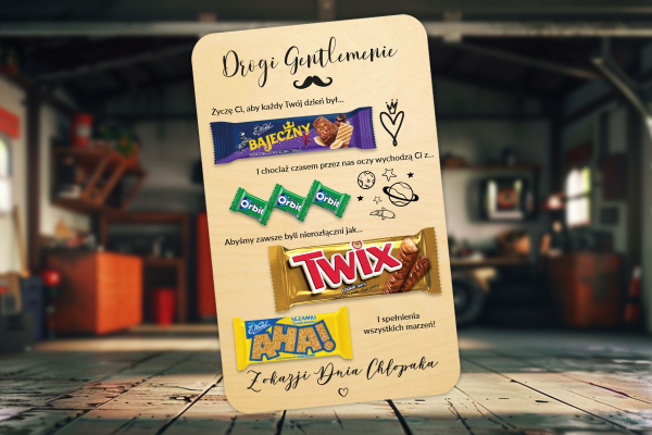 Tabliczka ze Słodyczami - Prezent na Dzień Chłopaka - Słodycze w cenie