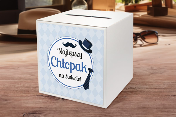 Skarbonka - Prezent na Dzień Chłopaka - Wzór 3 - Najlepszy Chłopak