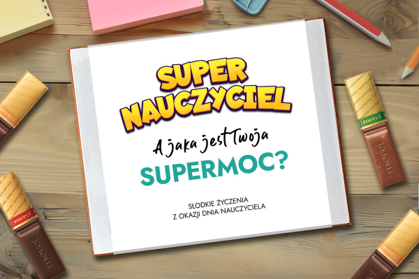 Merci z Owijką - Prezent na Dzień Nauczyciela - Wzór 5 - Supermoce 1