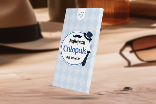 Czekolada Terravita - Prezent na Dzień Chłopaka - Wzór 3 - Najlepszy chłopak