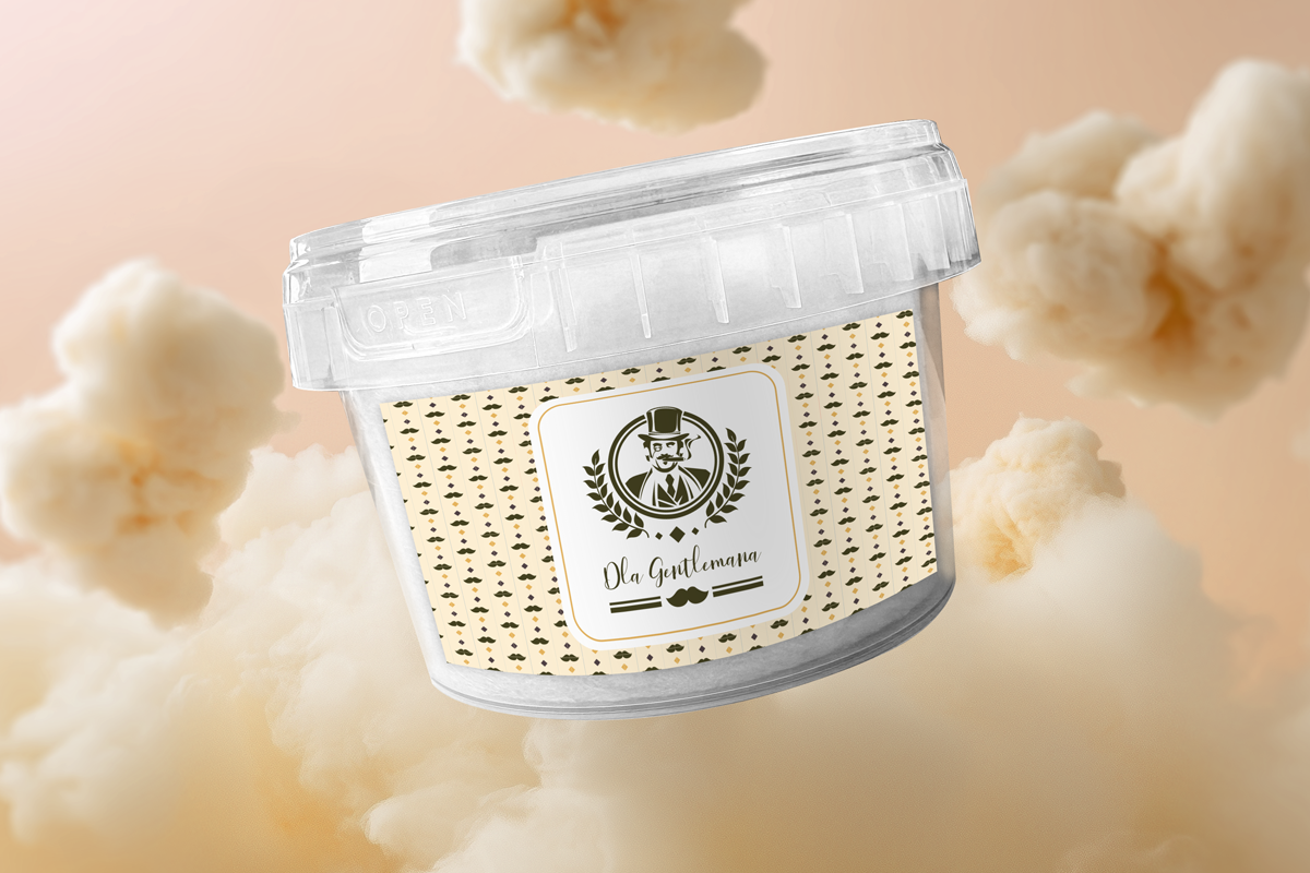 Wata cukrowa - Prezent na Dzień Chłopaka - Wzór 1 - Dla Gentlemana