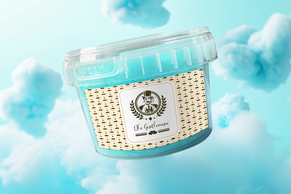 Wata cukrowa - Prezent na Dzień Chłopaka - Wzór 1 - Dla Gentlemana