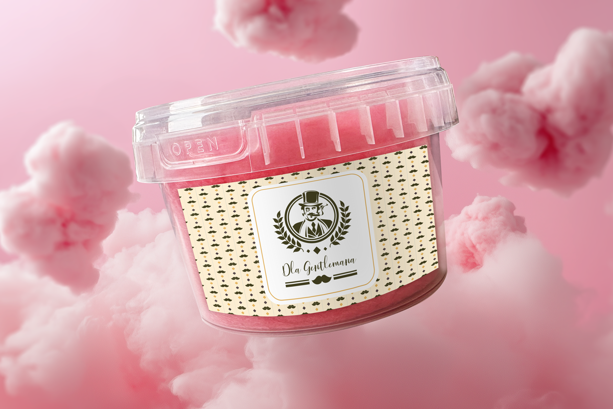 Wata cukrowa - Prezent na Dzień Chłopaka - Wzór 1 - Dla Gentlemana