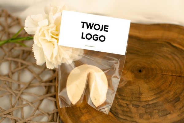 Ciasteczko z wróżbą - Prezent na Święta - Twój projekt, twoje logo