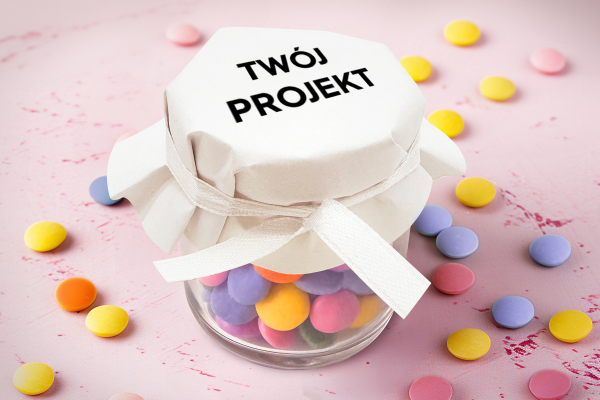 Cukierki Lentilky w słoiczku - Dla firm