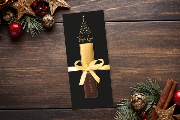 Upominek Merci - Twoje logo, twój projekt - Świąteczne - Wzór 3 - Choinka