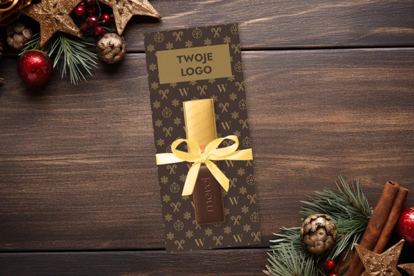 Upominek Merci - Twoje logo, twój projekt - Świąteczne - Wzór 4 - Święta z klasą
