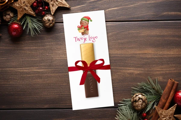 Upominek Merci - Twoje logo, twój projekt - Świąteczne - Wzór 5 - Pierniczek