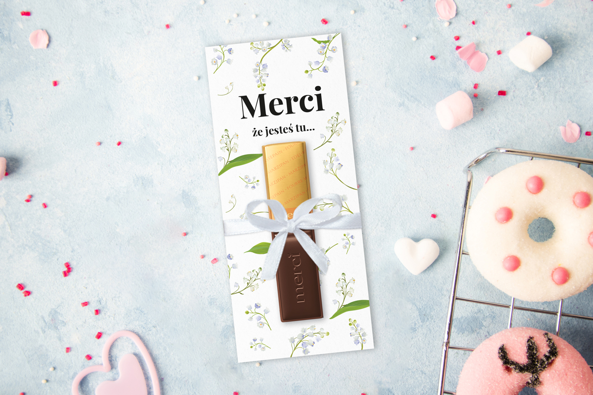 Upominek Merci - Z twoim logiem, projektem - Dla firm - Wzór 3