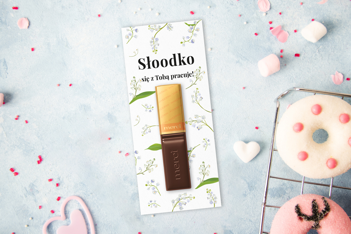 Upominek Merci - Z twoim logiem, projektem - Dla firm - Wzór 3