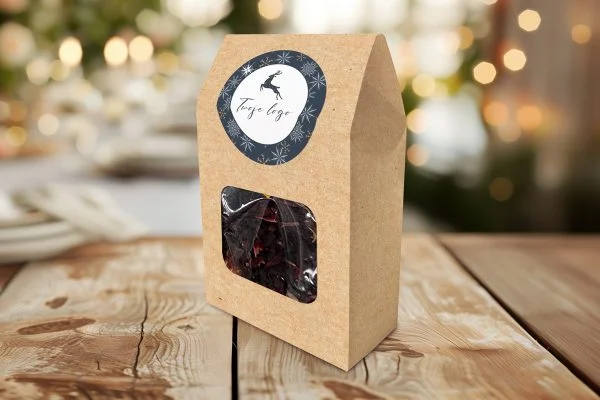 Herbata 20 g - Prezent na Święta - Twój projekt, twoje logo - Renifer wśród gwiazd