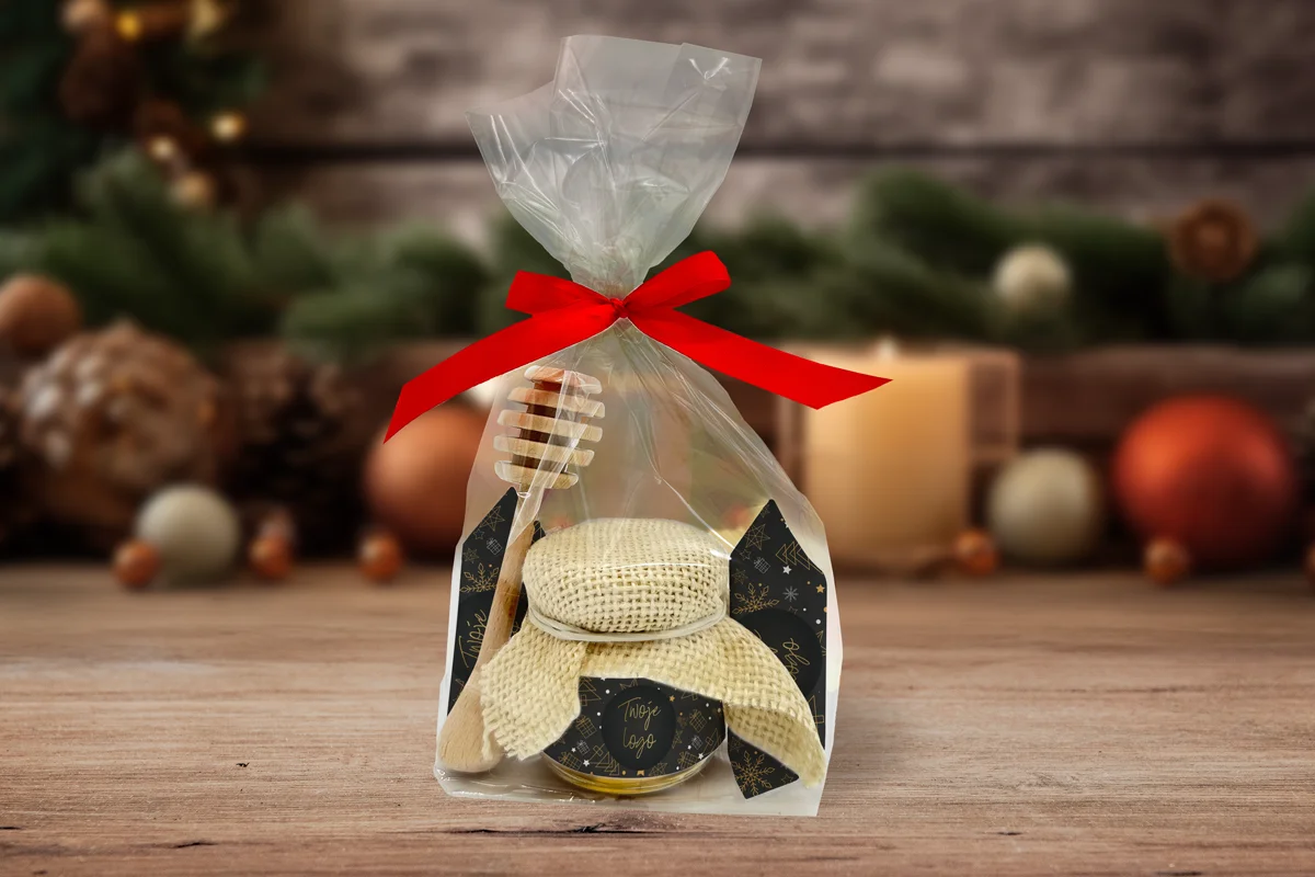 Zestaw Świąteczny - MINI - Twój projekt, twoje logo - Wzór 2 - Złota Elegancja