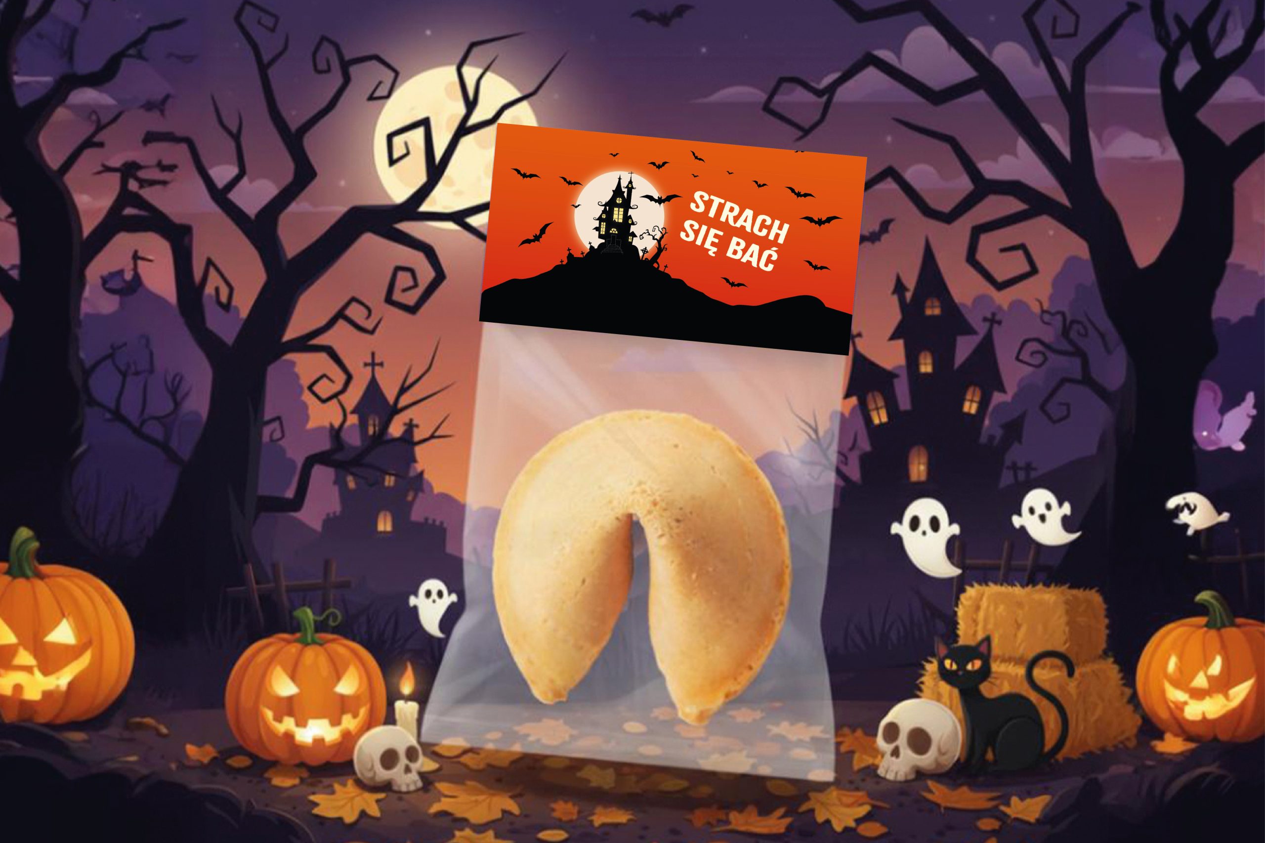 Ciasteczko z wróżbą - Słodycze na Halloween - Strach się bać