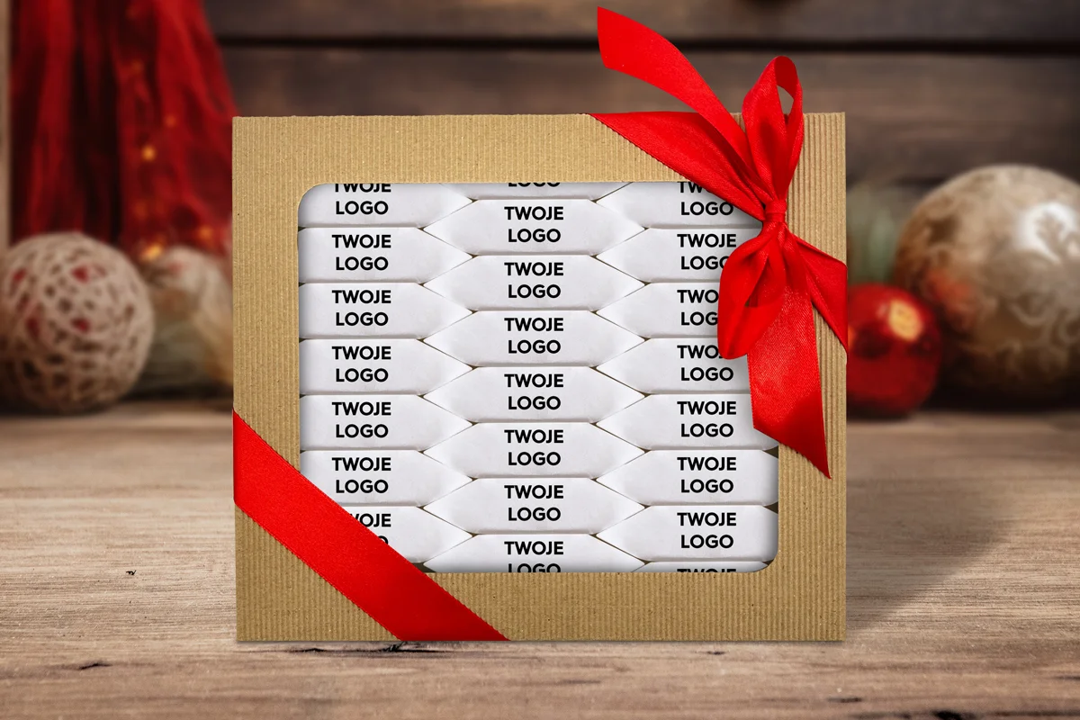 Zestaw Świąteczny - BOX 32 Krówki - Twój projekt, twoje logo