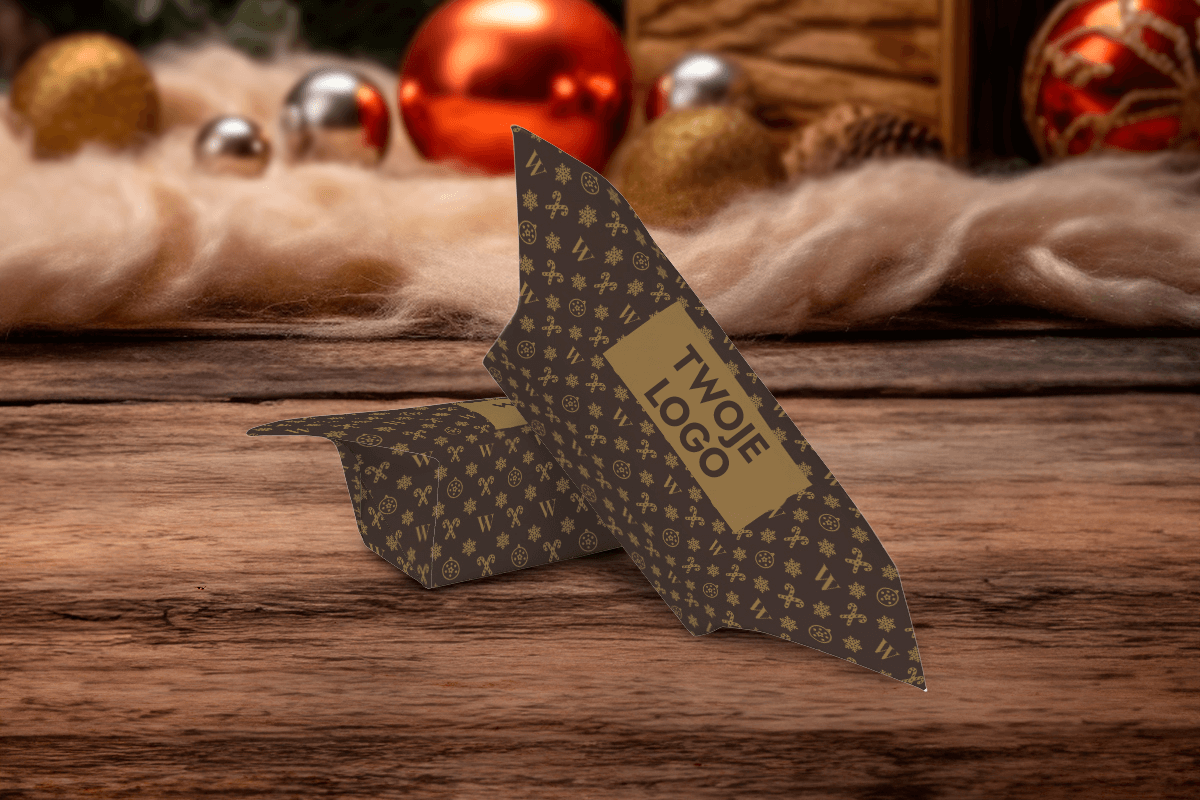 Świąteczne Krówki - 1 KG - Twój projekt, twoje logo - Wzór 4 - Święta z klasą