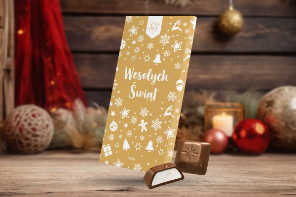 Czekolada Świąteczna - Wzór 1 - Złote Święta