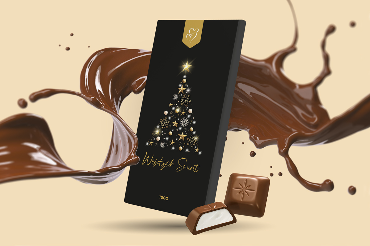 Czekolada Świąteczna - Wzór 3 - Choinka