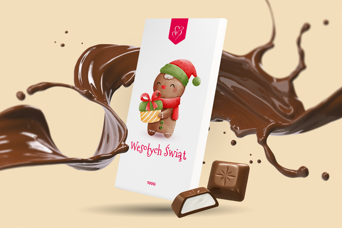 Czekolada Świąteczna - Wzór 5 - Pierniczek