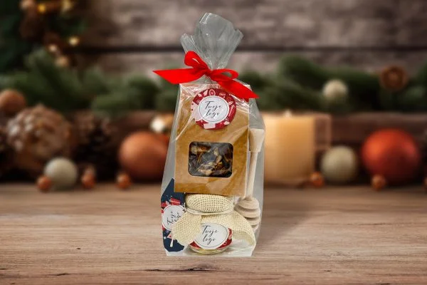 Zestaw Świąteczny - MINI II - Twój projekt, twoje logo - Wzór 1 - Świąteczne Prezenty