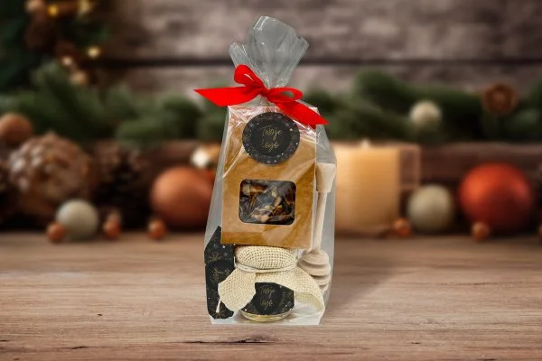 Zestaw Świąteczny - MINI II - Twój projekt, twoje logo - Wzór 2 - Złota Elegancja