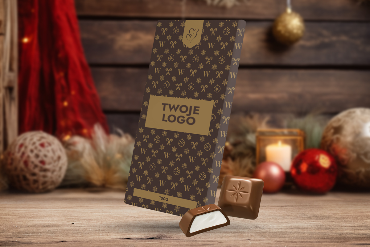 Czekolada Schogetten - Twój projekt, twoje logo - Świąteczna - Wzór 4 - Święta z klasą