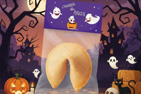 Ciasteczko z wróżbą - Słodycze na Halloween - Cukierek albo psikus